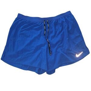 Nike Men's Dri-FIT Running Shorts Blue 2-in-1 Stride XL Fits Small CJ5453-480